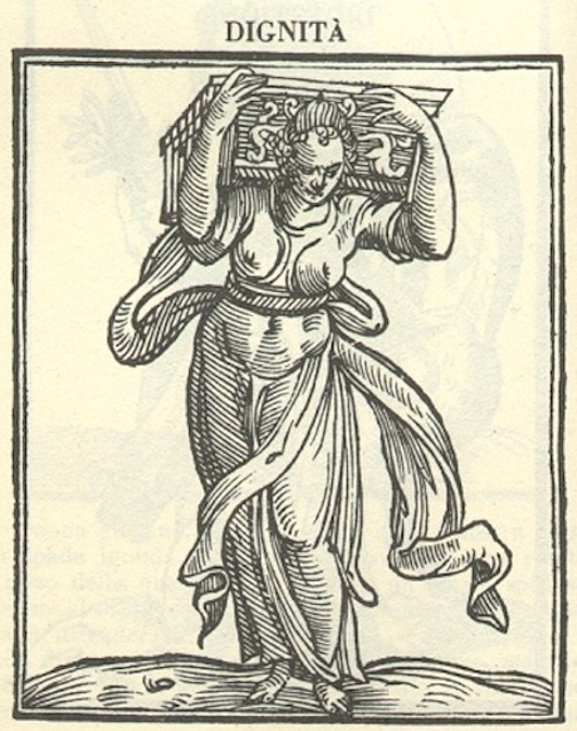 Iconologia depicting the Allegory of Dignity, by Cesare Ripa (c. 1560, – c. 1622)